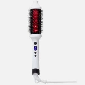 White and Red Hair Styling Brush